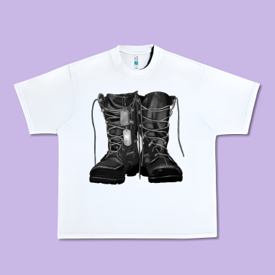 Soldier Boots Urban Heavy Tee Designed By Ranaportraitstore