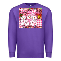 Purple pink snowgirls Premium Sweatshirt - AdoDesignShop