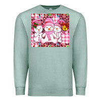 Seafoam pink snowgirls Premium Sweatshirt - AdoDesignShop