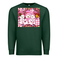 Sports Green pink snowgirls Premium Sweatshirt - AdoDesignShop