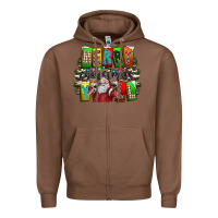 Chestnut merry christmas yall Zipper Hoodie - CowhideDigitalArt