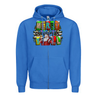 True Royal merry christmas yall Zipper Hoodie - CowhideDigitalArt