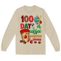 Mushroom 100 days of coffee and chaos Long Sleeve Tee - texasbilliewilder