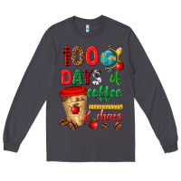 Smoke 100 days of coffee and chaos Long Sleeve Tee - texasbilliewilder