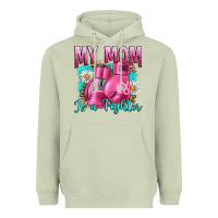 Matcha Breast Cancer My Mom Is A Fighter Heavyweight Hoodie - Artiststas