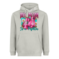 Moon Dust Breast Cancer My Mom Is A Fighter Heavyweight Hoodie - Artiststas