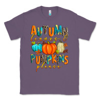 Lavender autumn leaves and pumpkins please Classic Tee - Zillion Design Studio