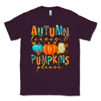 Plum autumn leaves and pumpkins please Classic Tee - Zillion Design Studio
