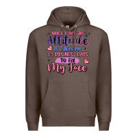 Coffee once i get an attitude Premium Hoodie - MaliasSmallBusiness