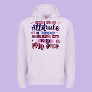 Once I Get An Attitude Premium Hoodie Designed By Maliassmallbusiness