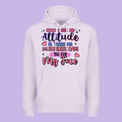 Once I Get An Attitude Premium Hoodie Designed By Maliassmallbusiness