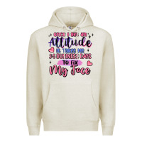Oatmeal Heather once i get an attitude Premium Hoodie - MaliasSmallBusiness