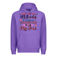 Purple once i get an attitude Premium Hoodie - MaliasSmallBusiness