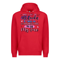 Red once i get an attitude Premium Hoodie - MaliasSmallBusiness