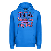 True Royal once i get an attitude Premium Hoodie - MaliasSmallBusiness