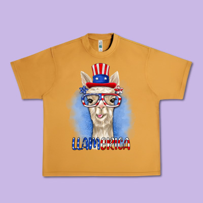 Llamerica Urban Heavy Tee Designed By Ranaportraitstore