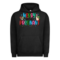 Pigment Black merry and pregnant Urban Hoodie - MaliasSmallBusiness