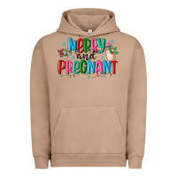 Pigment Burro merry and pregnant Urban Hoodie - MaliasSmallBusiness