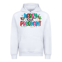 White merry and pregnant Urban Hoodie - MaliasSmallBusiness