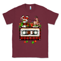 Burgundy christmas cassette Classic Tee - FaDigitalArtStudio
