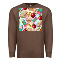 Chestnut school seamless pattern Premium Sweatshirt - BundleAndBundleShop