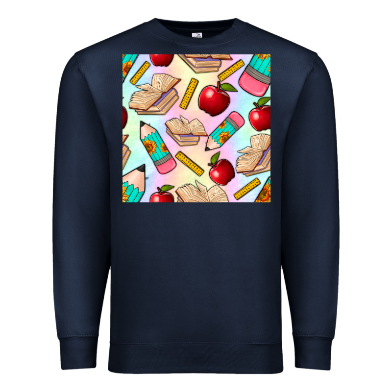 School Seamless Pattern Premium Sweatshirt by BundleAndBundleShop | Teevron