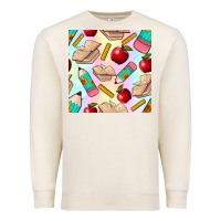 Sandshell school seamless pattern Premium Sweatshirt - BundleAndBundleShop