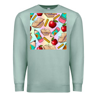 Seafoam school seamless pattern Premium Sweatshirt - BundleAndBundleShop