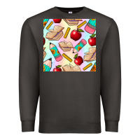Smoke school seamless pattern Premium Sweatshirt - BundleAndBundleShop