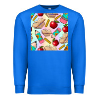 True Royal school seamless pattern Premium Sweatshirt - BundleAndBundleShop