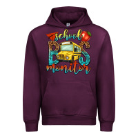 Mauve Wine school bus monitor Urban Hoodie - NancyCooperArtShop