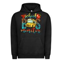 Pigment Black school bus monitor Urban Hoodie - NancyCooperArtShop
