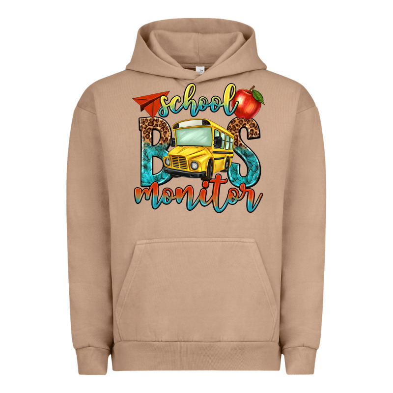 School Bus Monitor Urban Hoodie by NancyCooperArtShop | Teevron