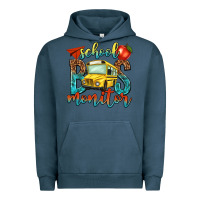 Pigment Midnight Navy school bus monitor Urban Hoodie - NancyCooperArtShop