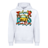 White school bus monitor Urban Hoodie - NancyCooperArtShop