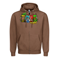 Chestnut oh holy night Zipper Hoodie - CowhideDigitalArt