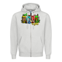 Dove Grey oh holy night Zipper Hoodie - CowhideDigitalArt