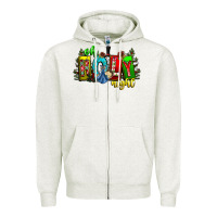 Oatmeal Heather oh holy night Zipper Hoodie - CowhideDigitalArt