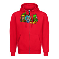 Red oh holy night Zipper Hoodie - CowhideDigitalArt