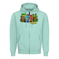 Seafoam oh holy night Zipper Hoodie - CowhideDigitalArt
