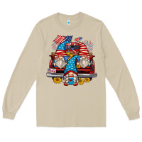 Mushroom 4th of july gnomes farm truck Long Sleeve Tee - Zillion Design Studio