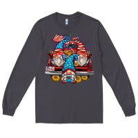 Smoke 4th of july gnomes farm truck Long Sleeve Tee - Zillion Design Studio