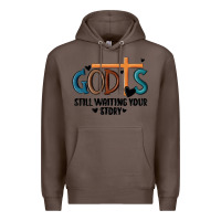 Coffee god is still waiting your story Premium Hoodie - MaliasSmallBusiness