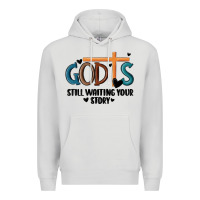 Dove Grey god is still waiting your story Premium Hoodie - MaliasSmallBusiness