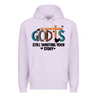 Lilac god is still waiting your story Premium Hoodie - MaliasSmallBusiness