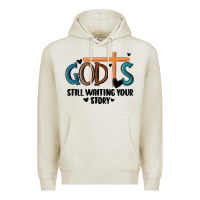 Oatmeal Heather god is still waiting your story Premium Hoodie - MaliasSmallBusiness