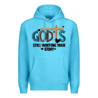 Ocean Blue god is still waiting your story Premium Hoodie - MaliasSmallBusiness