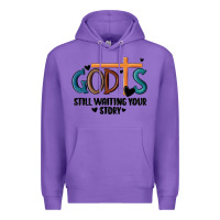 Purple god is still waiting your story Premium Hoodie - MaliasSmallBusiness