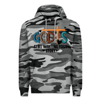 Slate Camo god is still waiting your story Premium Hoodie - MaliasSmallBusiness