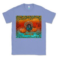 Colony Blue thankful with turkey and pumpkins Classic Tee - RanaPortraitStore